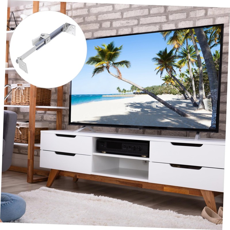 Mikinona 1Set Tv Safety Bracket Adjustable Wall Anchor for Proofing
