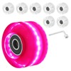 PATIKIL Roller Skate Wheels Set,8 Pack 58mm 82A Light Up