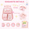 QIXIHU Kids Backpack for Girls - Kawaii School Backpack with