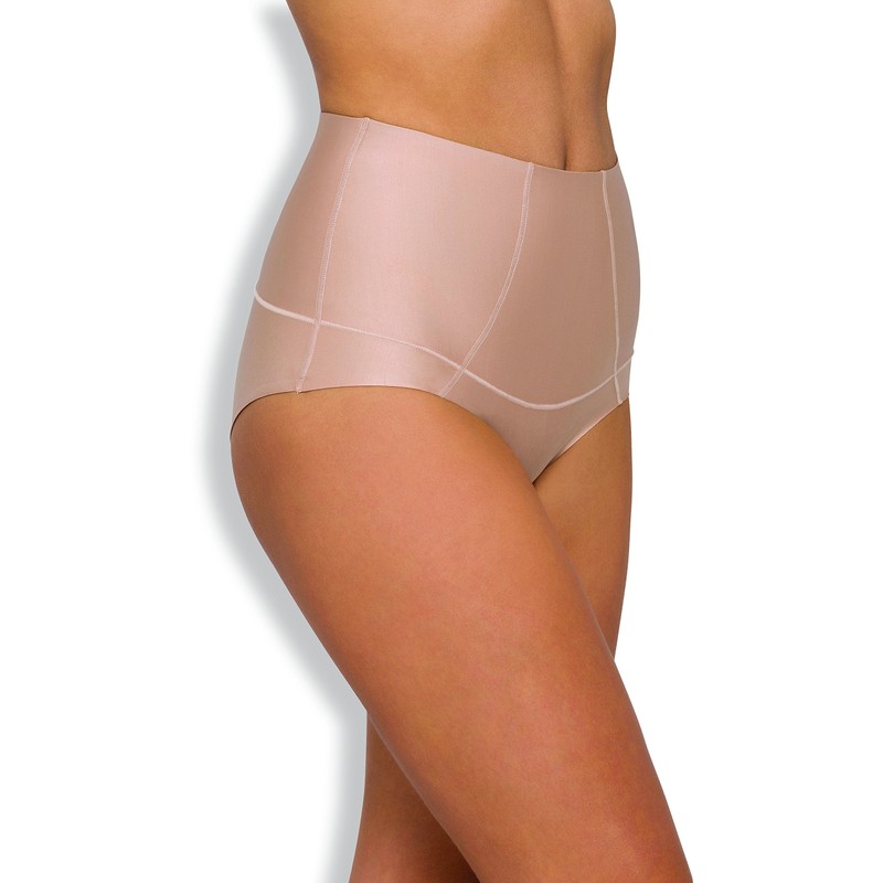 Nancy Ganz Women's Body Architect Waisted Brief, Warm Taupe, Large