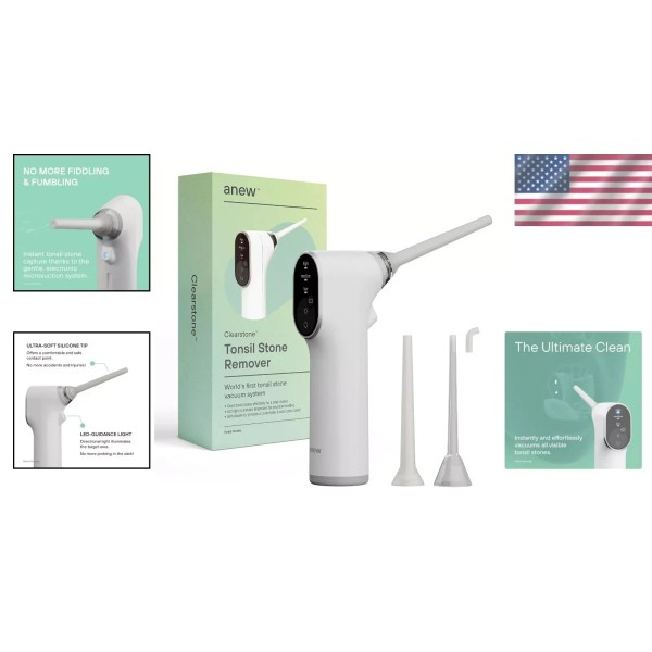 anew Electronic Vacuum Tonsil Stone Remover with LED Guidance Light