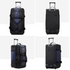 Large Rolling Duffel Bag with Wheels, 130L Expandable Weekend Travel