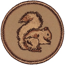 Squirrel Patrol Patch - 2" Round! (Hook Fastener)