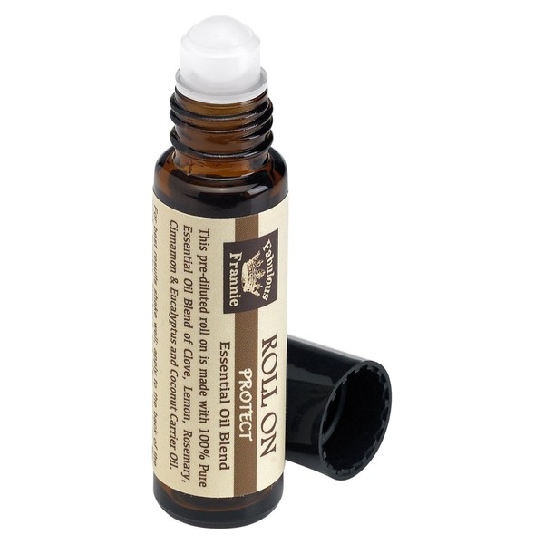 Fabulous Frannie Protect Pre-Diluted Essential Oil Blend Roll-On (Comparable to Young Living's Thieves blend) made with Cinnamon, Clove, Eucalyptus, Rosemary and Lemon 10ml