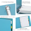 Premium Economy 3 Ring Binder, 2 Inch Pull-Open Round Rings,
