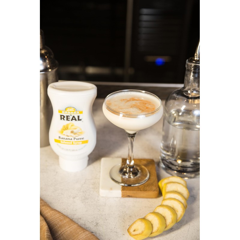 BANANA REÀL, Banana Puree Infused Syrup, 16.9 FL OZ Squeezable