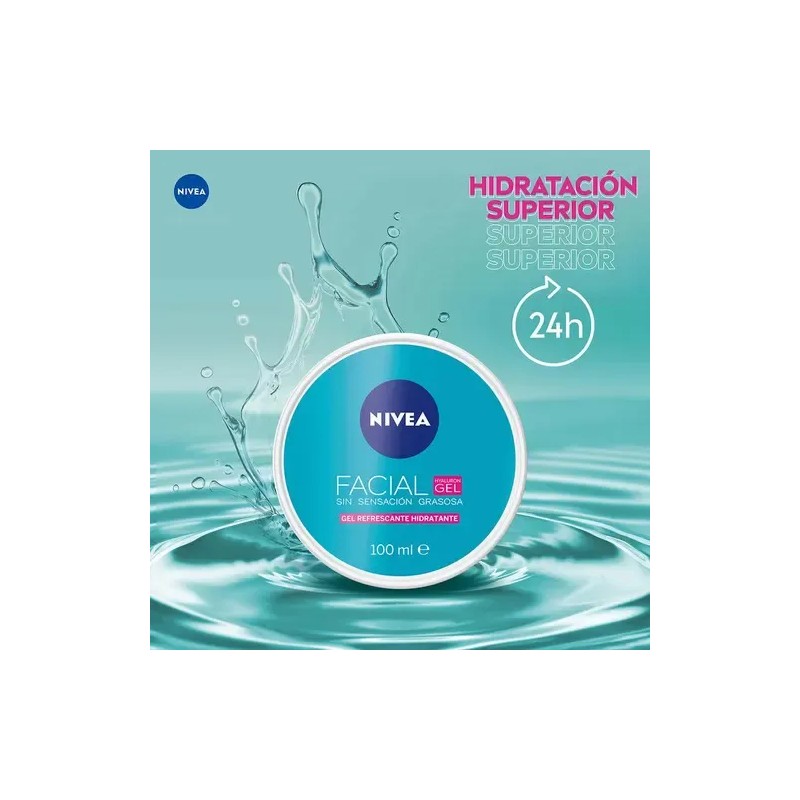 Nivea Gel Facial Refrescante E Hidratante Con Hyaluron 100ml