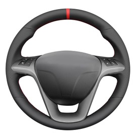 MEWANT Hand Stitched Car Steering Wheel Covers for Lancia Delta III 3 2011-2014 / Ypsilon 2011-2024 Steering Wheel Accessories for Lancia Ypsilon