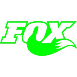 Fox Tail Decal Sticker Racing for Cars and Walls 5 Inch by Pristine Signs & Graphics, LLC (Lime Green)