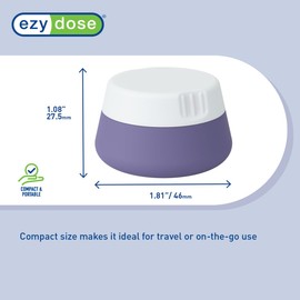 EZY DOSE Silicone Jar, Multi-Purpose Travel-Sized Container, Washable and Reusable, Versatile and Durable Container for Storage, Organizing and Preserving, Grayscale Colors, BPA Free, 3-Pack