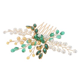 Beavorty Bridal Headdress Decorative Hair Comb Sparkling Hair Accessory for Weddings Formal Occasions Lightweight Versatile