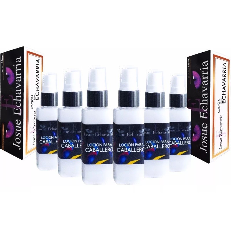 Josue Echavarria 6 Frascos Loción De Caballero Josue Echavarria Gran