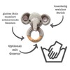 Babyrassel ELEFANT (klein) gehäkelt personalisiert/ohne Personalisierung (Ohne Personalisierung)