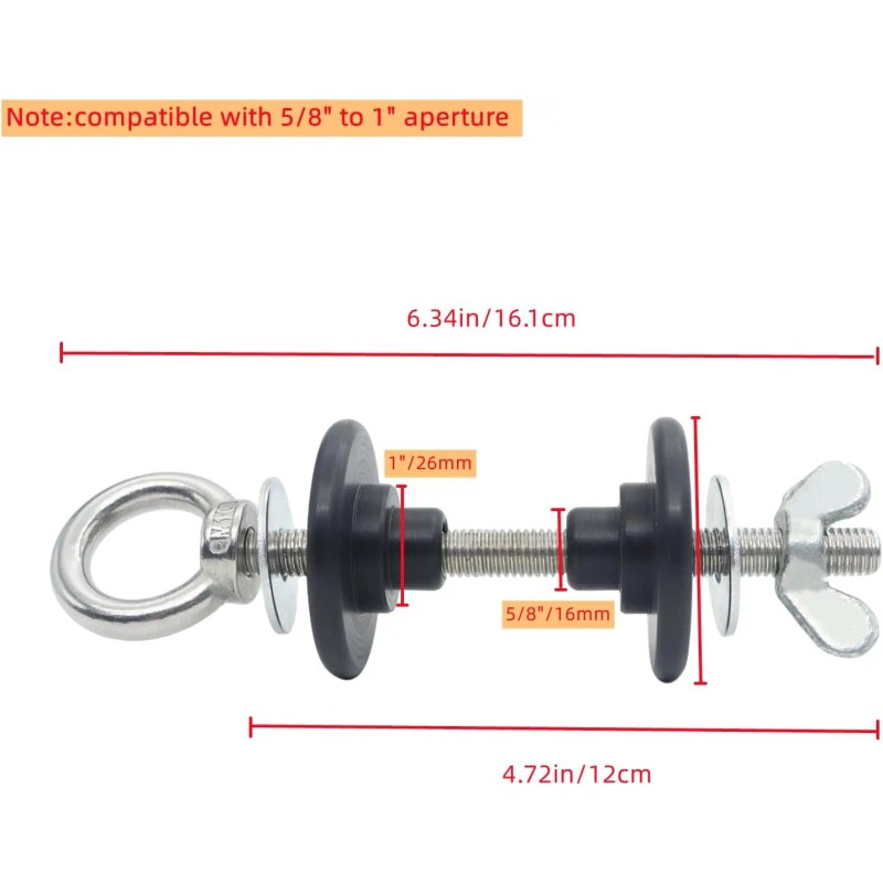 Power Rack Attachments 1 Pair - Resistance Band Hooks for