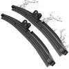 METO T6 Silicone Windshield Wiper Blades, 24 and 16 inches