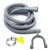 HLMOptimo 13 Feet Universal Washing Machine Drain Hose Flexible Dishwasher