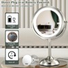 VESAUR 11.8" Extra Large 17" Tall Lighted Makeup Mirror, 1X/5X/10X