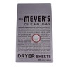 Mrs. Meyer's Clean Day Dryer Sheets (Lavender, 2 Pack, 160