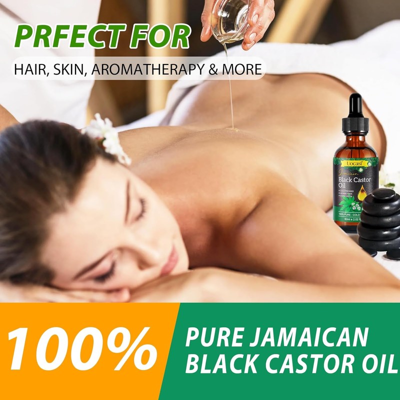 Jamaican Black Castor Oil - 100% Pure and Organic, Cold