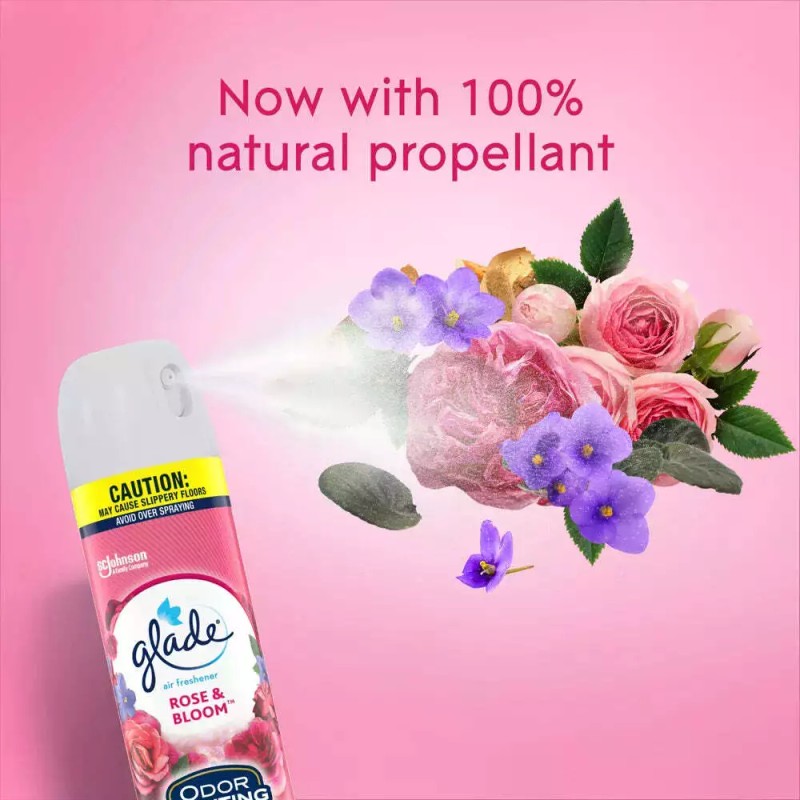 Glade Rose & Bloom Air Freshener Spray, 8.3 oz.