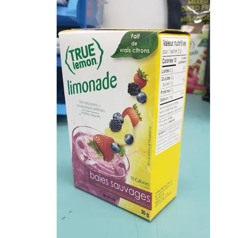 True Lemon WILDBERRY LEMONADE, True Citrus, 10 Count (Pack of