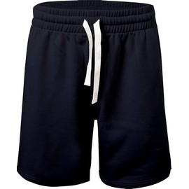 PROGO USA Men's Classic Fit Casual Sweat Fleece Jogger Gym Workout Sweat Short Pants with Elastic Waist (Navy, XX-Large)