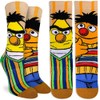 Good Luck Sock Women's Sesame Street, Bert and Ernie Socks,