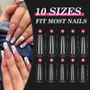 Venares Nail Tips Set with Glue, 500 Pieces Artificial Nails