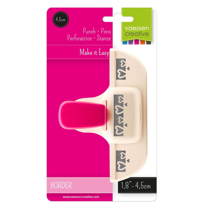 Vaessen Creative Border Punch - Playful Hearts - 1,4 x