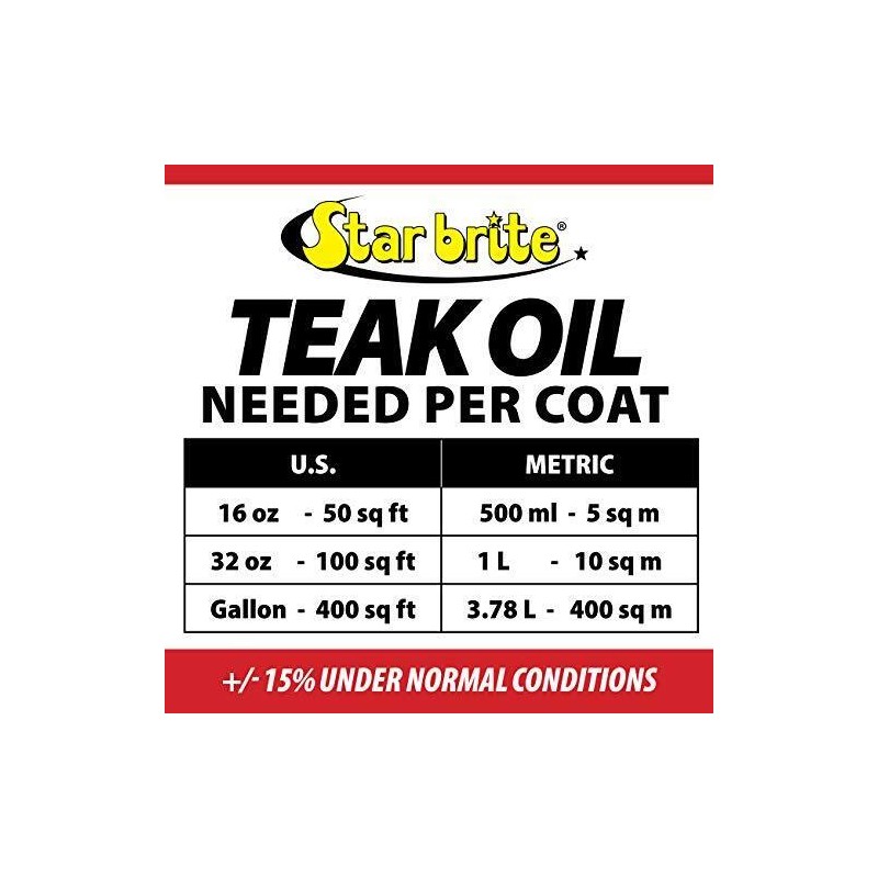 Star Brite Premium Golden Teak Oil 16 oz Ultimate Wood