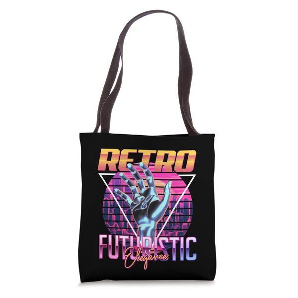 Retro-futuristic Elegance Retro Futurism Tote Bag