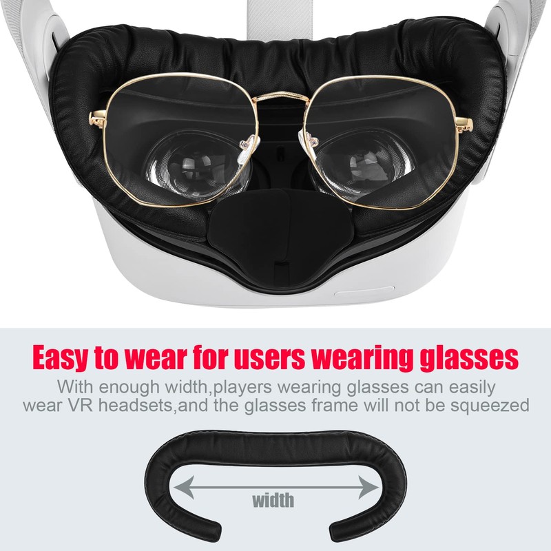 VR Facial Interface and Foam Replacement Set for Oculus Meta