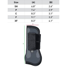 HORZE Adepto Tendon Boots - Black - Warmblood