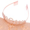 Canitor 6th Birthday Decorations Girl Birthday Headband Crown Tiara and