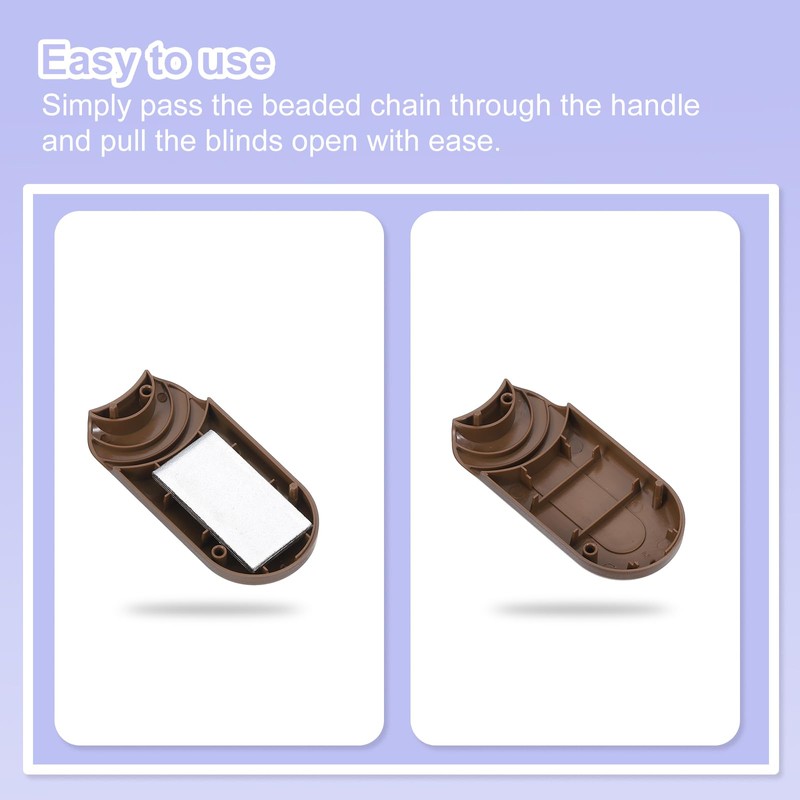 uxcell 4Pcs Blind Cord Weight, 78mm Curtain Blinds Handles Plastic