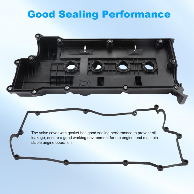 WATERWICH Engine Valve Cover with Gasket Compatible with Hyundai Accent,