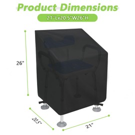 Kasla Shower Chair Cover,Waterproof Shower Chair Cover for Inside Shower,Covers for Shower Chair for Elderly and Disabled(Only Cover) (21"x20.5"x26")