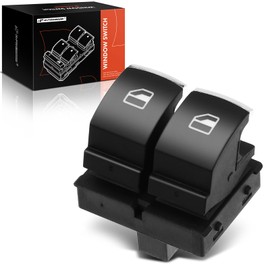 A-Premium Power Window Switch Front Left Driver Side Compatible with Volkswagen Golf GTI 2011-2013, Eos 2012-2014, 2-Door only, Replace# 5k3959857