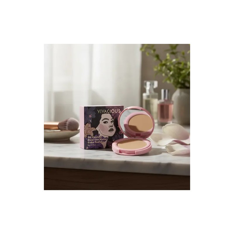 Polvo Compacto Control De Grasa Vivacious - Húmedo Y Seco