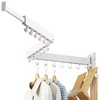 LIENAHU Drying Rack, Wall Mounted Clothes Rack, Aluminum, 220lbs Capacity,