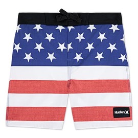 Hurley Boys' Board Shorts, Americana, 14