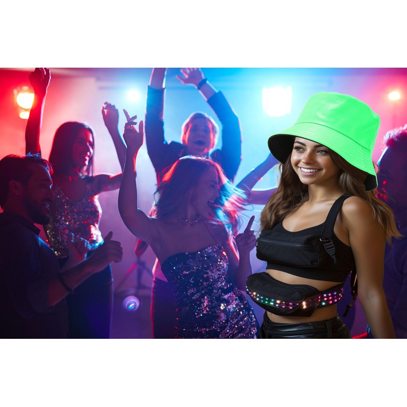 Joylife Metallic Bucket Hat Trendy Fisherman Hats Unisex Reversible Packable