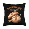 Bread Maker Bread Baking Sourdough Throw Pillow