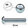 25 x pan head screws with hexagon socket, galvanised, stainless
