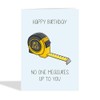 Tape Measure Birthday Card