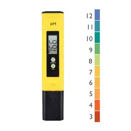 Nynelly Professional PH Meter Automatic Calibration Function and 0.00-14.00 Measuring Range for Water Portable Aquarium Hydroponics Pool Measuring Range