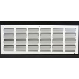 22" x 4" Return Air Grille - Sidewall and Ceiling - HVAC Vent Duct Cover Diffuser - [White] [Outer Dimensions: 23.75w X 5.75"h]