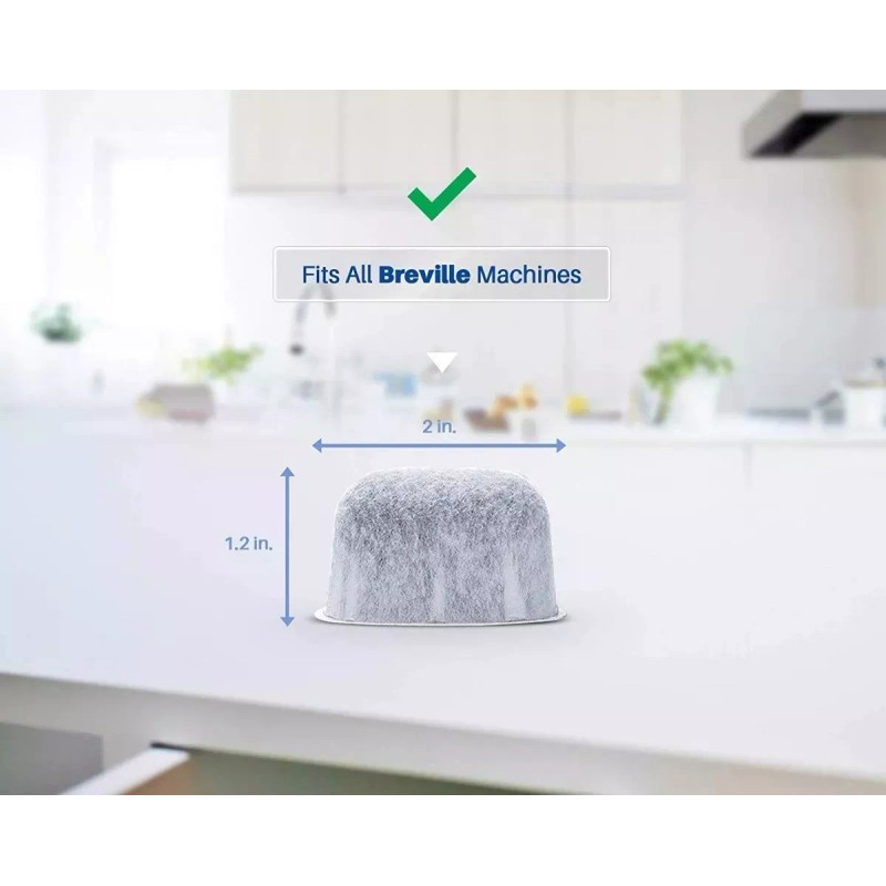 GENERIK Filtro Agua Cafetera Breville Bwf100 6 Pack Carbon Activado