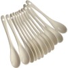 5 Inch White Ceramic Coffee Spoon with Long handle, Small