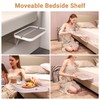 KIWIFOTOS Bedside Shelf for Bed Bedside Tray Table Under Mattress